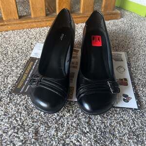 Apt. 9 Black Wedge Heels valued~95$
